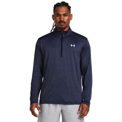 UNDER ARMOUR Męski longsleeve treningowy Under Armour UA Tech Vent 1/2 Zip  granatowy Granatowy