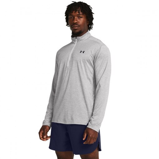 UNDER ARMOUR Męski longsleeve treningowy Under Armour UA Tech Vent 1/2 Zip  szary Szary
