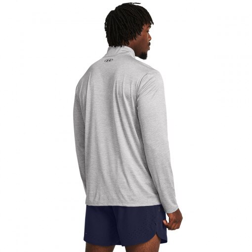 Męski longsleeve treningowy Under Armour UA Tech Vent 1/2 Zip - szary