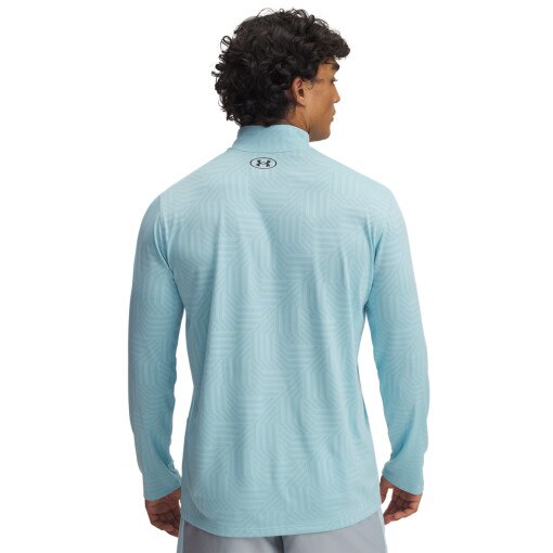Męski longsleeve treningowy Under Armour UA Tech Vent GTessa 1/2 Zip - niebieski