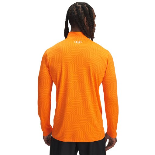 Męski longsleeve treningowy Under Armour UA Tech Vent GTessa 1/2 Zip - pomarańczowy