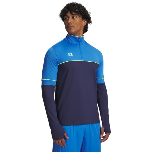 UNDER ARMOUR Męski longsleeve Under Armour UA M Challenger Training QZ niebieski Niebieski