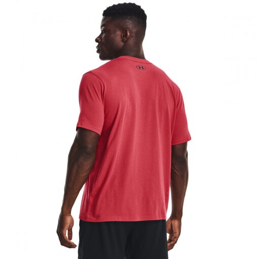 Męski t-shirt z nadrukiem UNDER ARMOUR SPORTSTYLE LOGO SS - czerwony