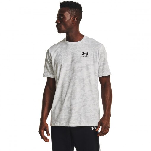 UNDER ARMOUR Męski tshirt z nadrukiem UNDER ARMOUR UA ABC CAMO SS  biały Biały