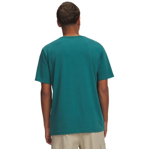 Męski t-shirt z nadrukiem Under Armour UA ARMOR GLOBE SS - zielony