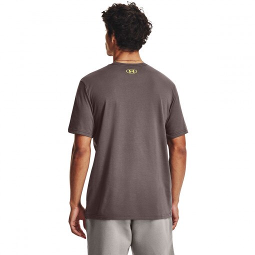 Męski t-shirt z nadrukiem Under Armour UA Boxed Sportstyle SS - szary