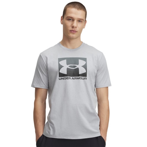  UNDER ARMOUR Męski tshirt z nadrukiem Under Armour UA M Boxed Sports Updated Ss  szary Szary