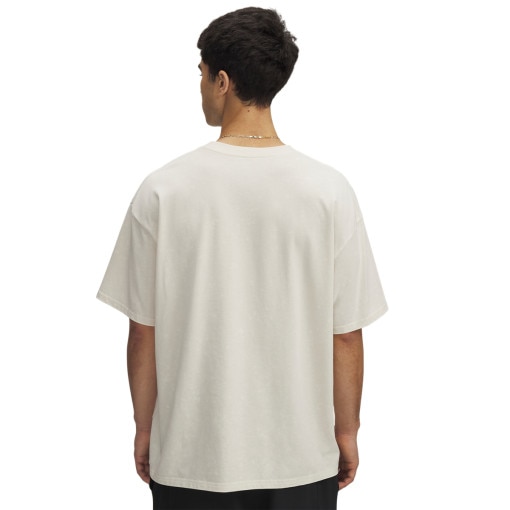 Męski t-shirt z nadrukiem Under Armour UA M Hw Os Logo Wash Ss - beżowy 
