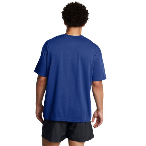 Męski t-shirt z nadrukiem Under Armour UA M Hw Os Sm Box Ss - niebieski