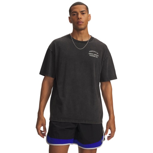 Obrazek dla: UNDER ARMOUR Męski tshirt z nadrukiem Under Armour UA M HWT PROPERTY OF UA SS  czarny Czarny