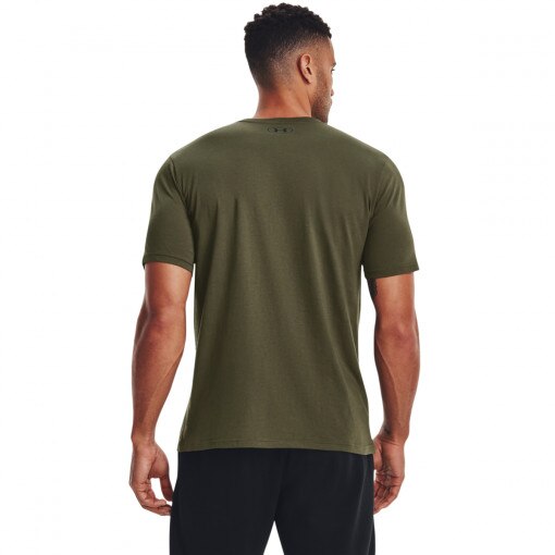 Męski t-shirt z nadrukiem UNDER ARMOUR UA SPORTSTYLE LC SS - oliwkowa/khaki