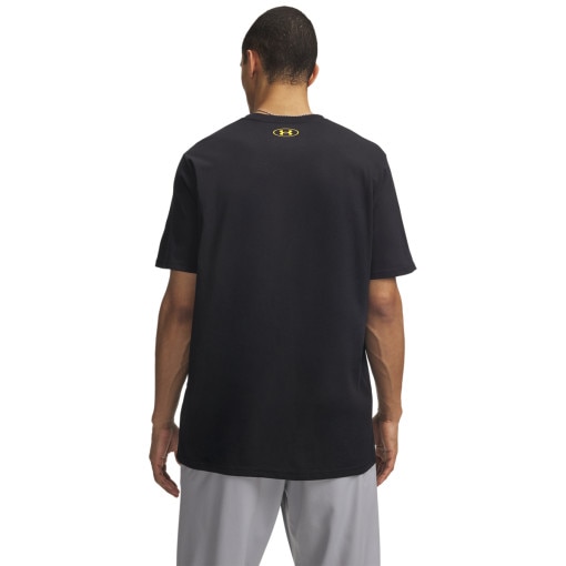 Męski t-shirt z nadrukiem Under Armour UA Varsity Crest - czarny