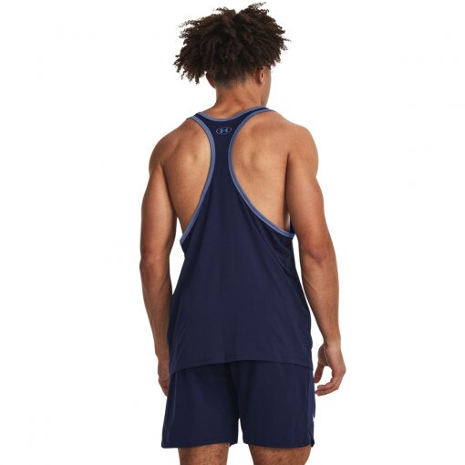 Męski top treningowy Under Armour Project Rock Gym Tank - granatowy