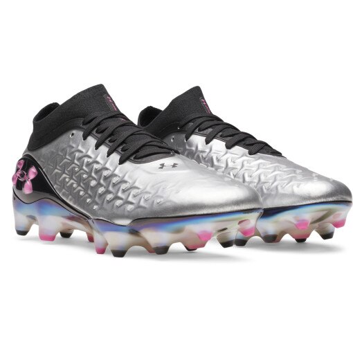 Męskie buty piłkarskie korki Under Armour UA Magnetico Elite 6 RCS FG - srebrne