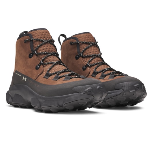 Męskie buty trekkingowe Under Armour Charged Expanse Mid LTHR WP - brązowe