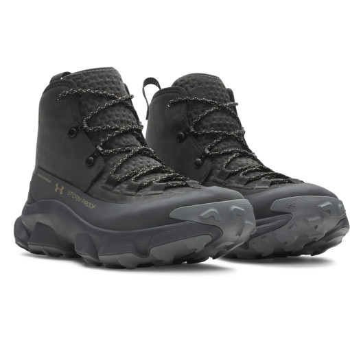 Męskie buty trekkingowe Under Armour Charged Expanse Mid LTHR WP - szare