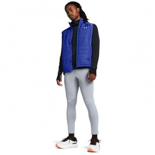 Męskie legginsy do biegania Under Armour Qualifier Elite Cold Tight - szare
