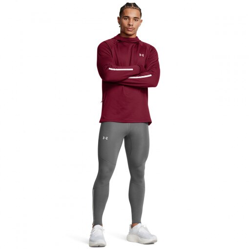 UNDER ARMOUR Męskie legginsy do biegania Under Armour UA Launch Elite Cw Tights  szare Szary