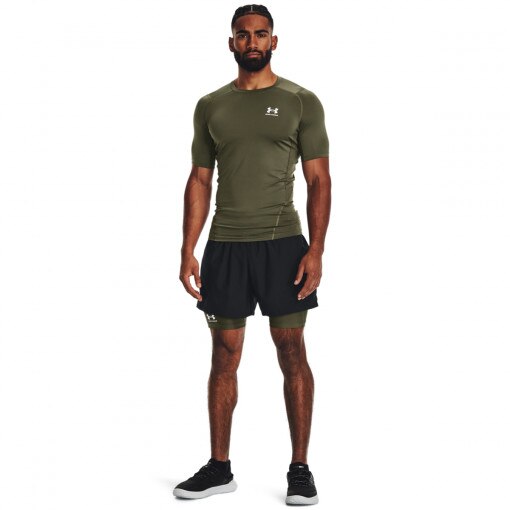 UNDER ARMOUR Męskie legginsy krótkie treningowe Under Armour UA HG Armour Shorts  khaki Khaki