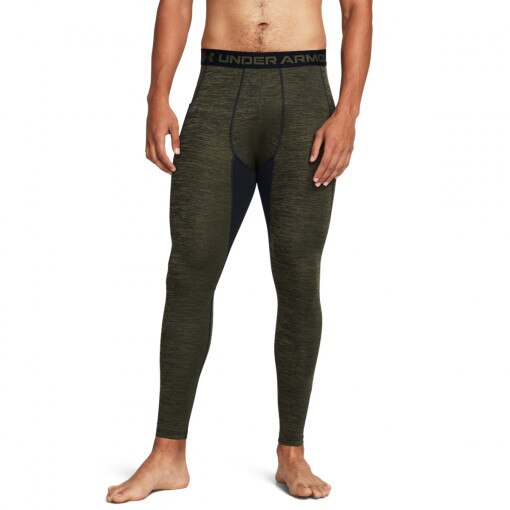 Męskie legginsy treningowe Under Armour UA CG Armour Twist Leggins - khaki