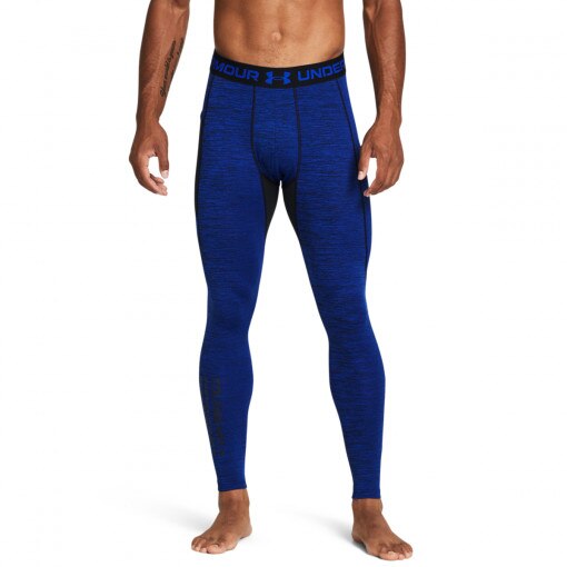 Męskie legginsy treningowe Under Armour UA CG Armour Twist Leggins - niebieski