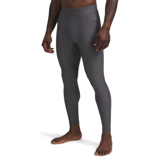 Męskie legginsy treningowe Under Armour UA Halo Bonded Auxetic Leggin - szare