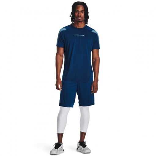 UNDER ARMOUR Męskie legginsy treningowe Under Armour UA Heat Gear Armour 3/4 Legging  białe Biały