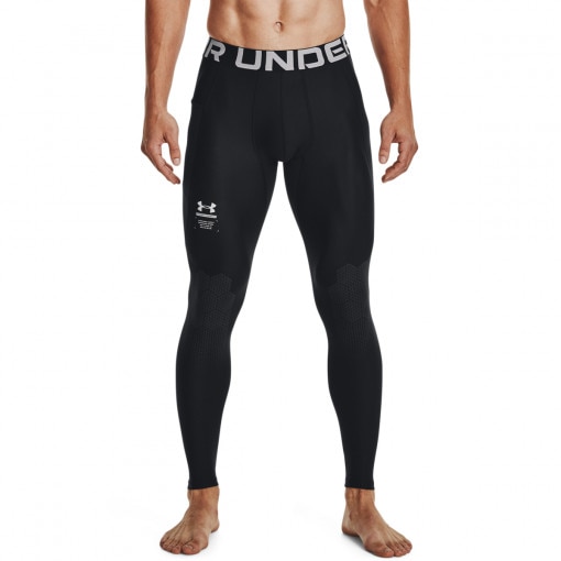 Męskie legginsy treningowe UNDER ARMOUR UA HG ARMOURPRINT Lgs - czarne