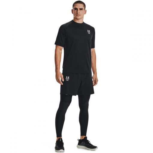 Obrazek dla: UNDER ARMOUR Męskie legginsy treningowe UNDER ARMOUR UA HG ARMOURPRINT Lgs  czarne Czarny