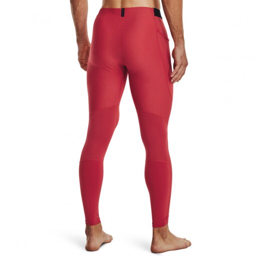 Męskie legginsy treningowe Under Armour UA SmartForm Rush Legging - czerwone