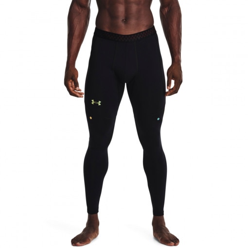 Męskie legginsy treningowe UNDER ARMOUR UA SmartForm Rush Legging - czarne