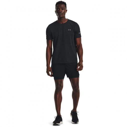 Obrazek dla: UNDER ARMOUR Męskie spodenki do biegania Under Armour LAUNCH ELITE 2in1 5'' SHORT  czarne Czarny