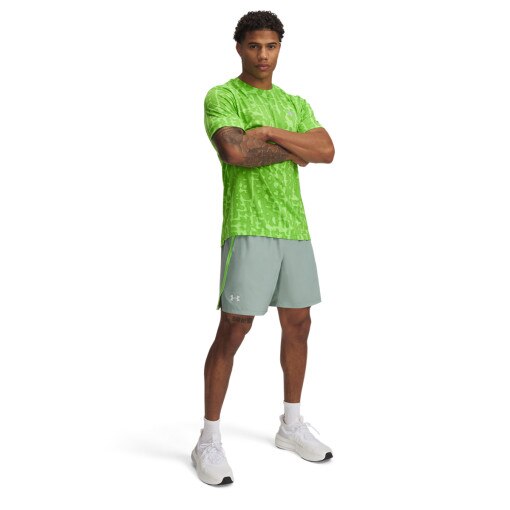 UNDER ARMOUR Męskie spodenki do biegania Under Armour UA Launch 7'' Short  zielone Zielony