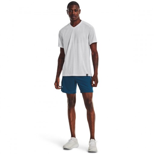 UNDER ARMOUR Męskie spodenki do biegania UNDER ARMOUR UA SPEEDPOCKET 7'' SHORT  morskie Morski