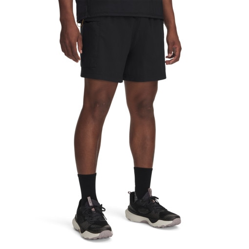 Męskie spodenki do biegania Under Armour UA Trail Run 5'' Shorts - czarne