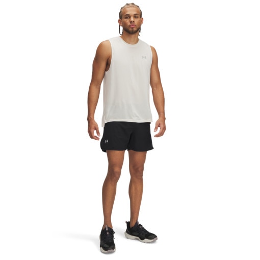 UNDER ARMOUR Męskie spodenki do biegania Under Armour UA Trail Run Launch Shorts  czarne  Czarny