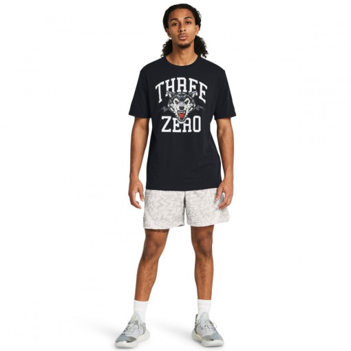 UNDER ARMOUR Męskie spodenki do koszykówki Under Armour Curry Mesh Short 2  białe  Biały