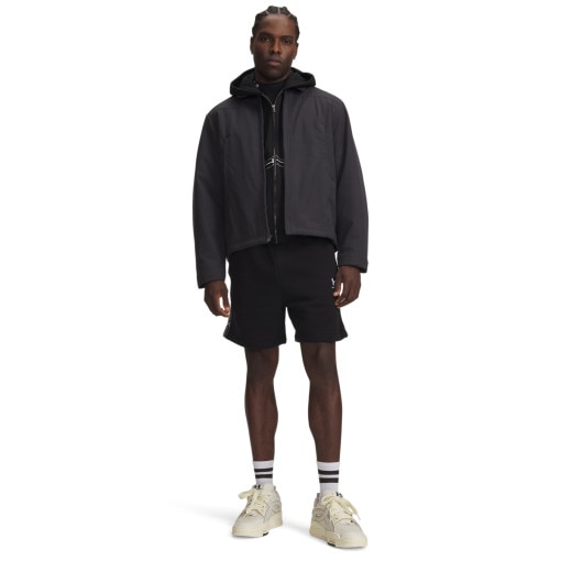 Obrazek dla: UNDER ARMOUR Męskie spodenki dresowe Under Armour UA Icon Flc Taped Short  czarne Czarny