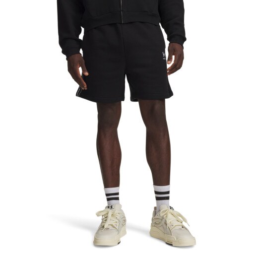 Męskie spodenki dresowe Under Armour UA Icon Flc Taped Short - czarne