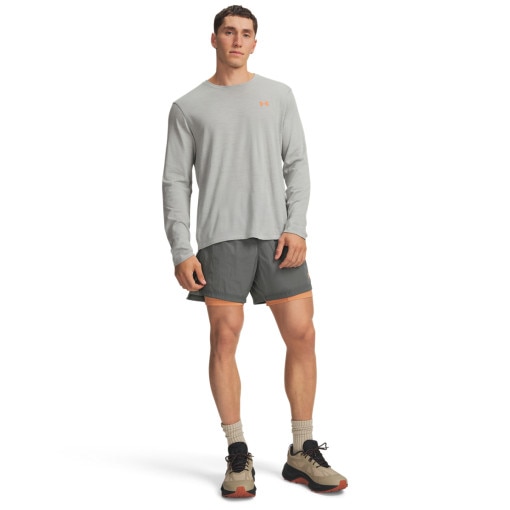 Obrazek dla: UNDER ARMOUR Męskie spodenki outdoorowe Under Armour M Trail Run 5' Lined Short  khaki Khaki