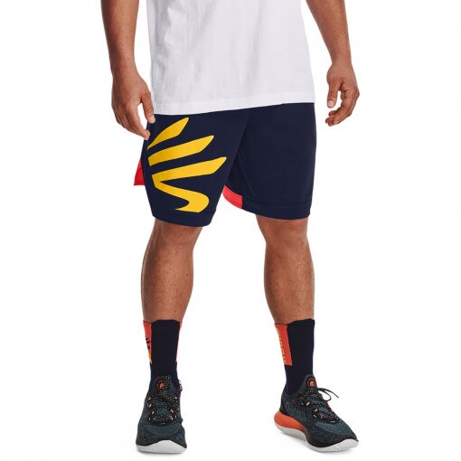 UNDER ARMOUR Męskie spodenki treningowe UNDER ARMOUR CURRY SPLASH SHORT  granatowe Granatowy