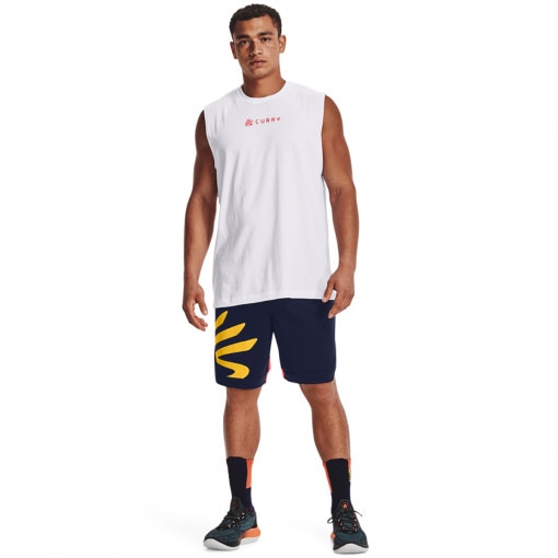 Męskie spodenki treningowe UNDER ARMOUR CURRY SPLASH SHORT - granatowe