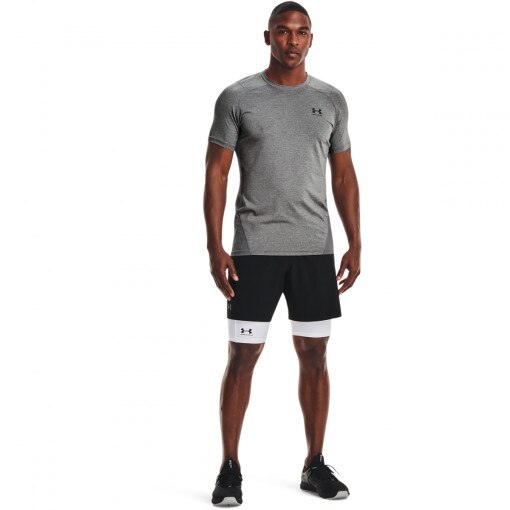 UNDER ARMOUR Męskie spodenki treningowe Under Armour HeatGear Pocket Long Shorts  białe Biały