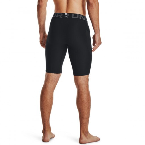 Męskie spodenki treningowe Under Armour HeatGear Pocket Long Shorts - czarne 