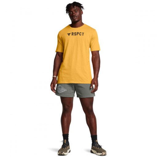 UNDER ARMOUR Męskie spodenki treningowe Under Armour Project Rock Heavyweight Tools Of The Trade Shorts  zielone   Zielony