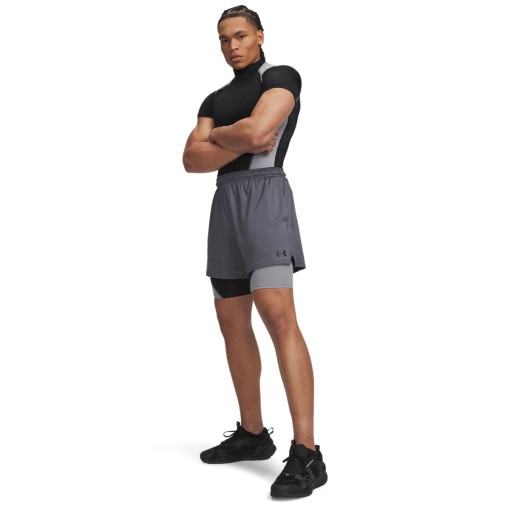 Obrazek dla: UNDER ARMOUR Męskie spodenki treningowe Under Armour UA HeatGear Elite Long Shorts  czarne Czarny