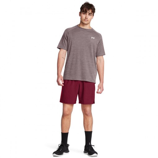 UNDER ARMOUR Męskie spodenki treningowe Under Armour UA Tech Woven Wordmark Short  czerwone Czerwony