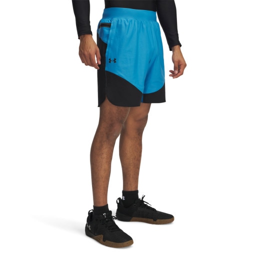 Męskie spodenki treningowe Under Armour UA Vanish Elite Hybrid Short - niebieskie 