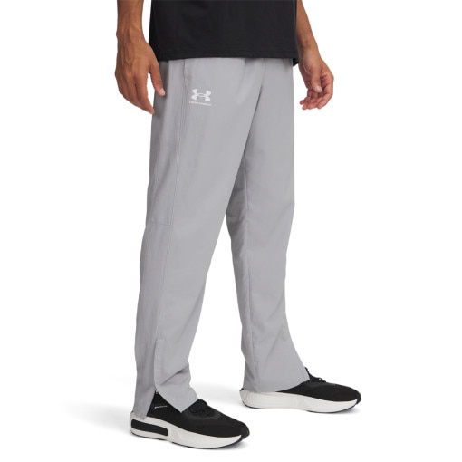 Męskie spodnie casual tkaninowe Under Armour UA Rival Woven Windbreaker Pant - szare