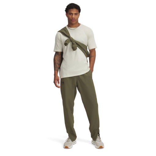 UNDER ARMOUR Męskie spodnie casual tkaninowe Under Armour UA Rival Woven Windbreaker Pant  khaki Khaki